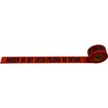 Petra Roc Inc Danger Do Not Enter / Peligro No Entrar" Barricade Tape, Red Tape/Black Print, 3" x 1000' BTBL-DANGER